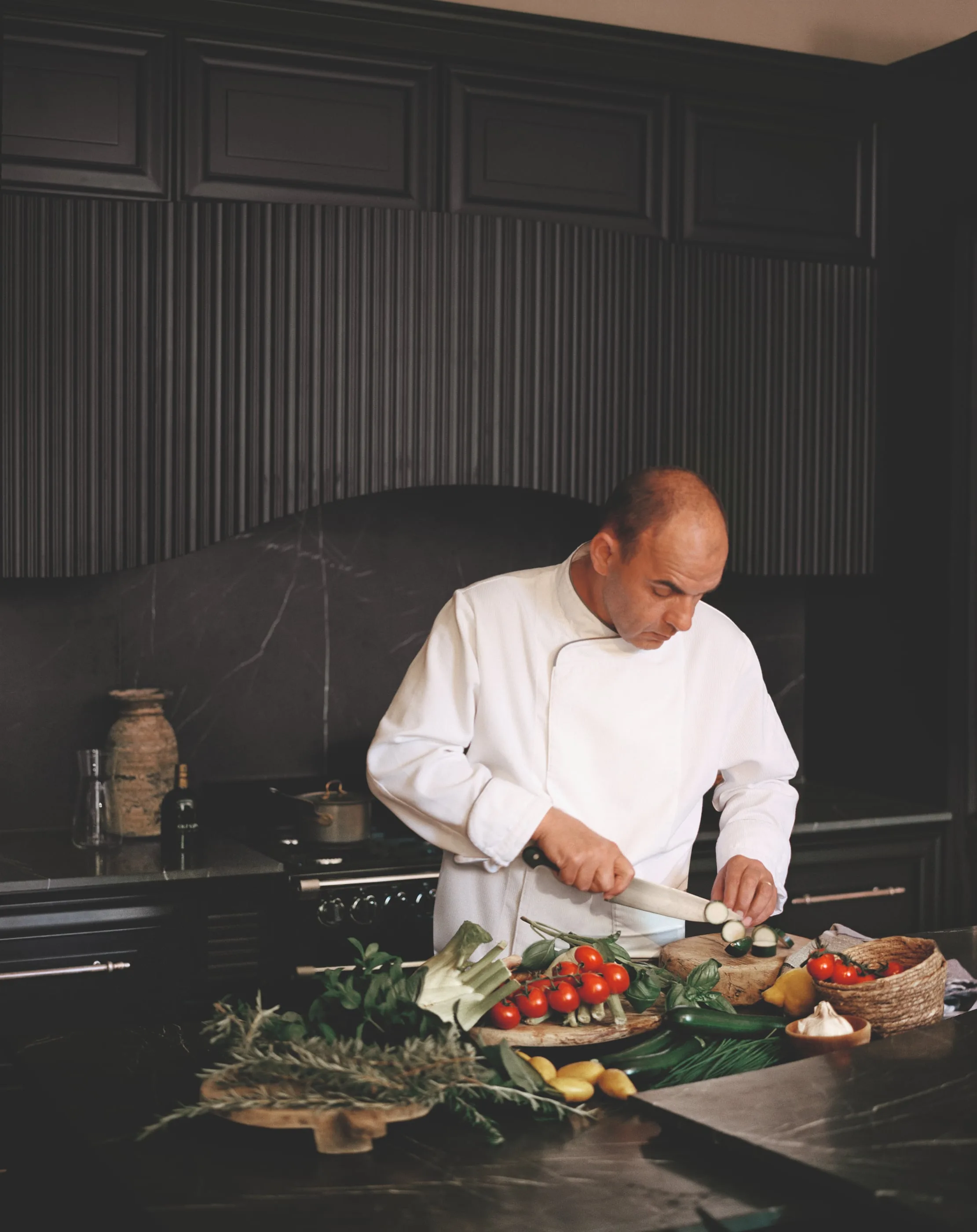 The kitchen at Le Mas de Chabran
