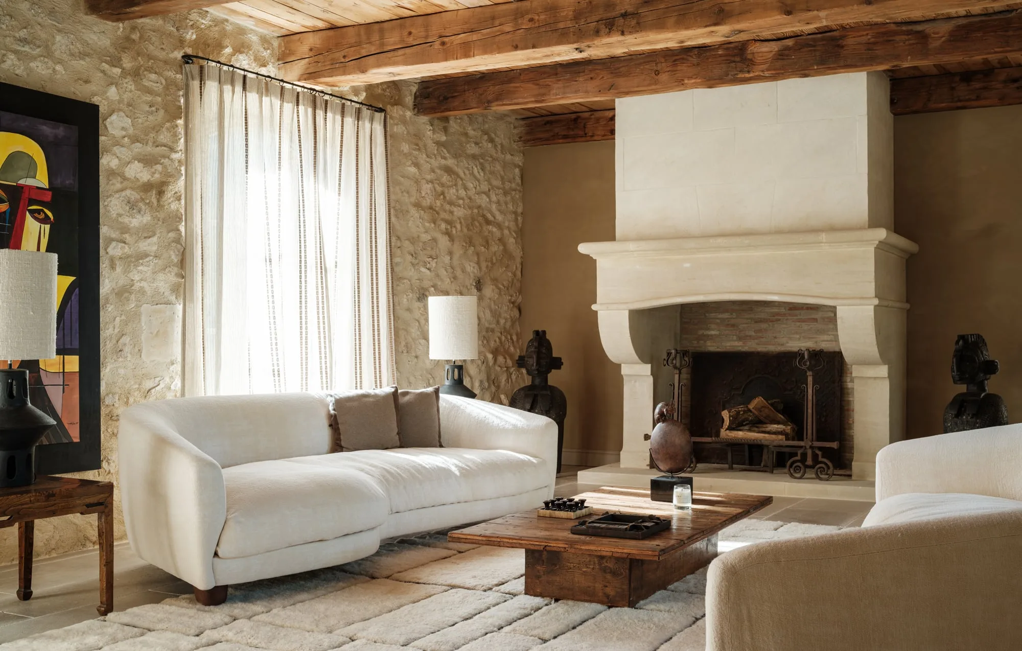 Le Mas de Cagalou, interior